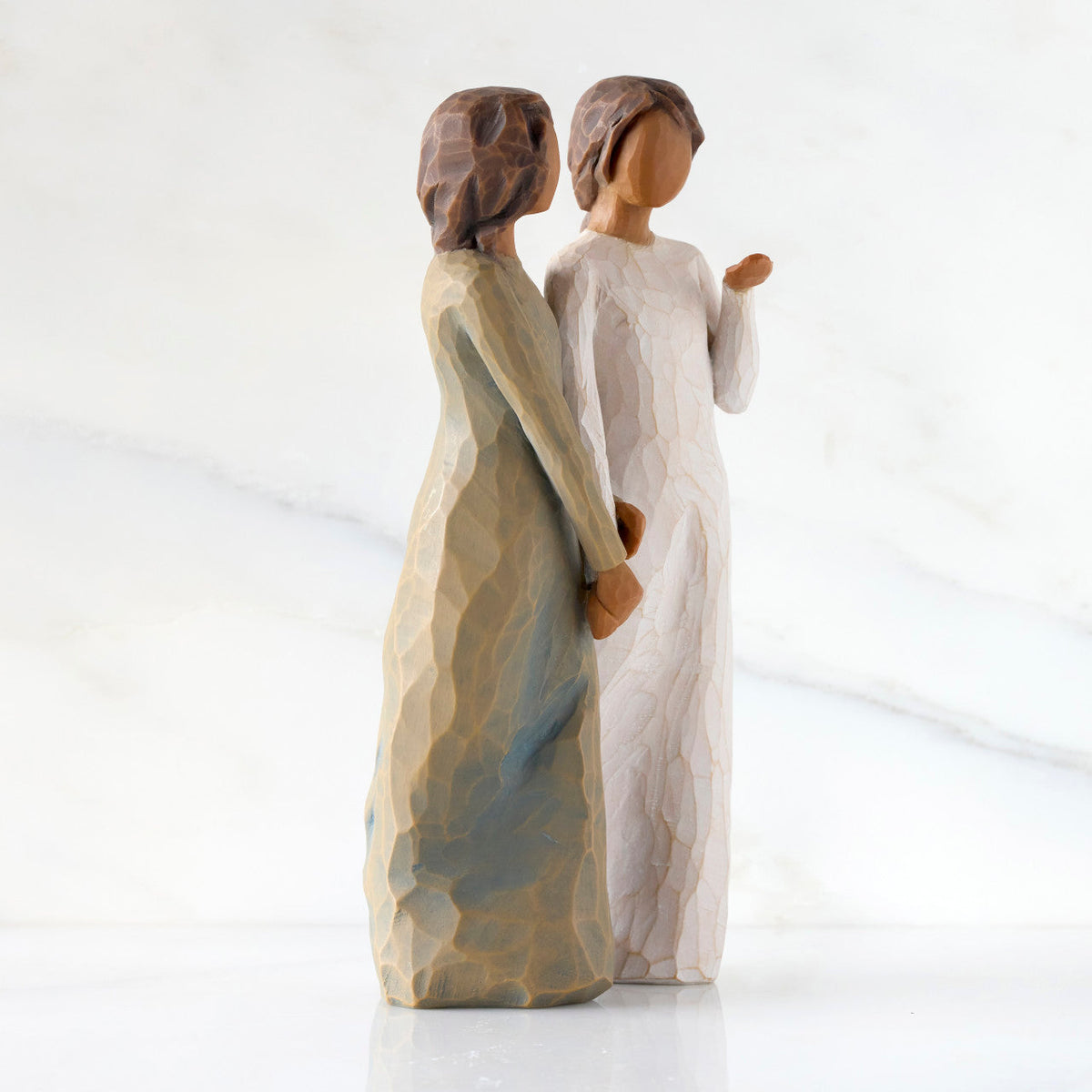 Detail view of My Sister, My Friend Figurine – Dark Tone Sister Keepsake Gift as a sisterhood keepsake gift